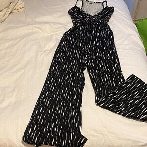 Abbeline Monochrome Strappy Jumpsuit